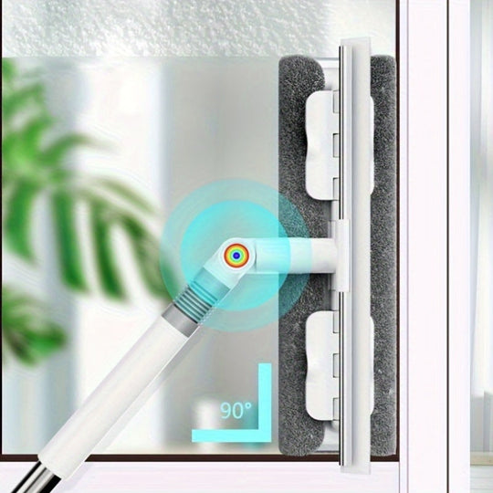 2-in-1 Raam- en Glasreiniger met Uitschuifbare Steel 6