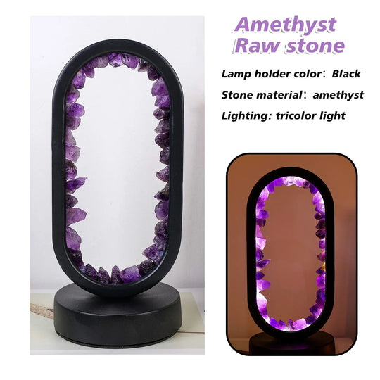 Amethist Kalmte Lamp voor Thuisdecoratie 0