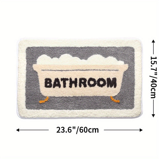Antislip Badmat voor Badkamer en Toilet met Sneldrogende Functie 0