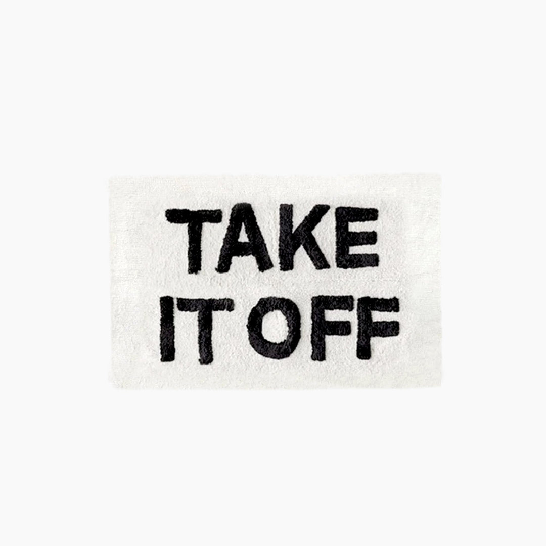 Antislipmat met Trendy Letterprint voor Stijlvolle Entrees 0