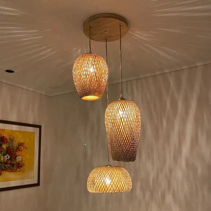 Boho Rotan Hanglamp voor een Warmere Sfeer 1