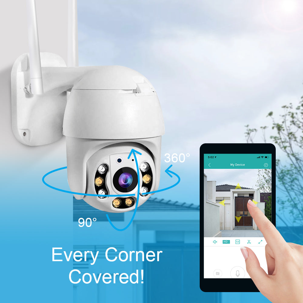Buitenbewakingscamera 360° Met WiFi En Beweging Detectie 2