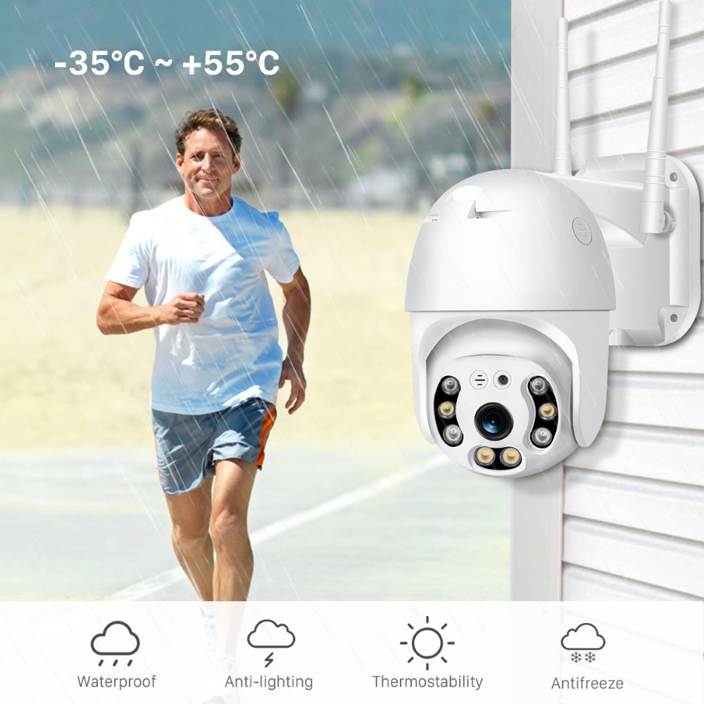 Buitenbewakingscamera 360° Met WiFi En Beweging Detectie 3