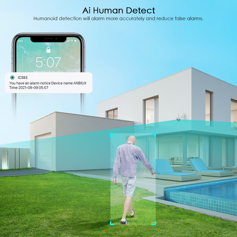 Buitenbewakingscamera 360° Met WiFi En Beweging Detectie 5