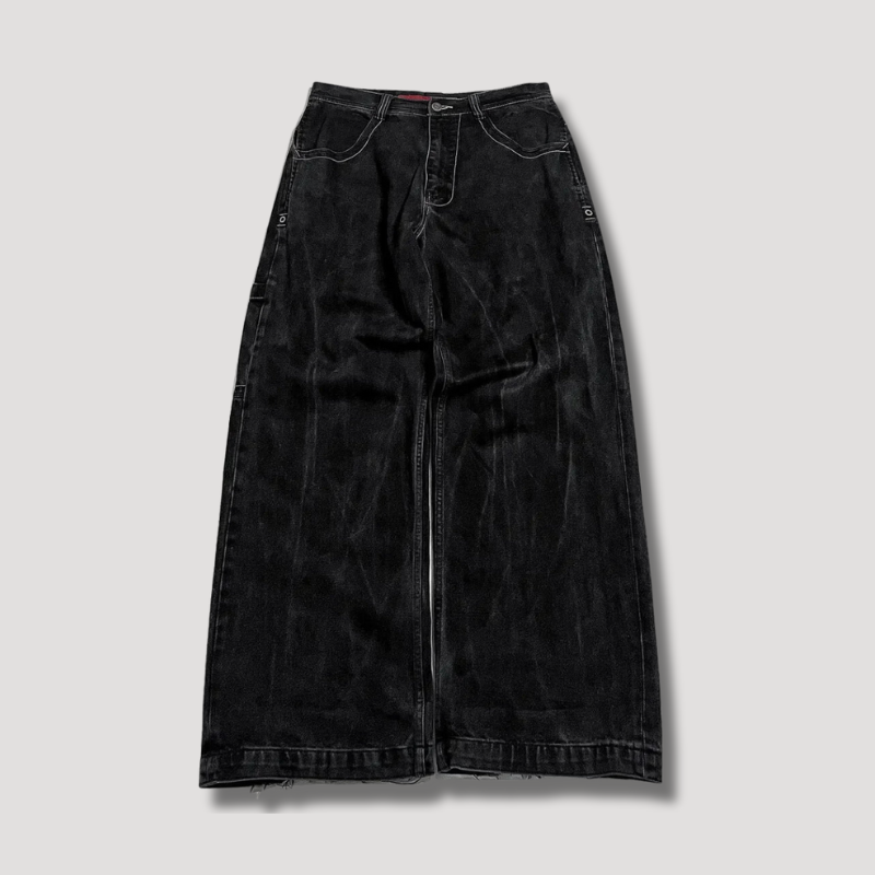 Dames Baggy Jeans Hoge Taille 3