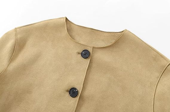 Dames Cropped Blazer Jas met Lange Mouwen en Tailored Fit 6
