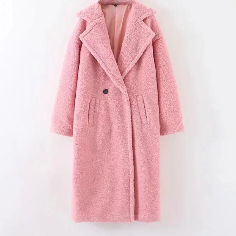 Dames Fluffy Frak Losse Pasvorm Comfortabel en Trendy 4