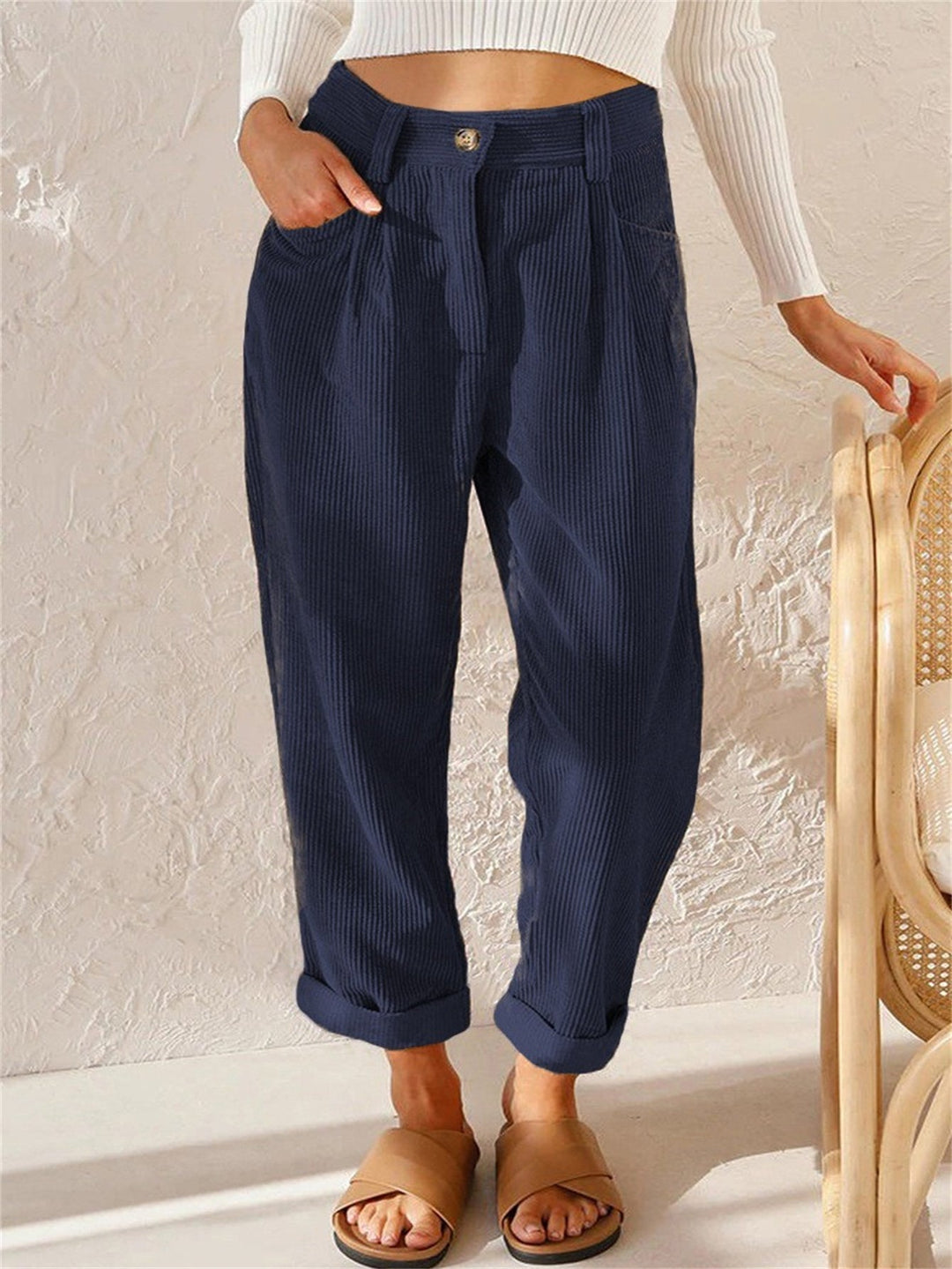 Dames Hoge Taille Broek Casual Comfort 3
