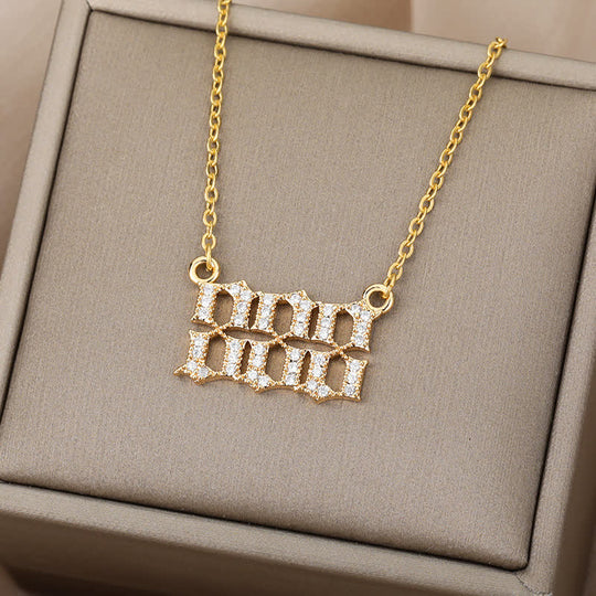 Dames Ketting met Engelnummer Design 6
