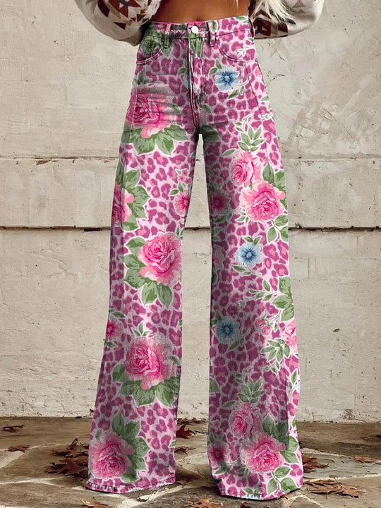 Dames Lange Denim Broek Casual Comfort 10