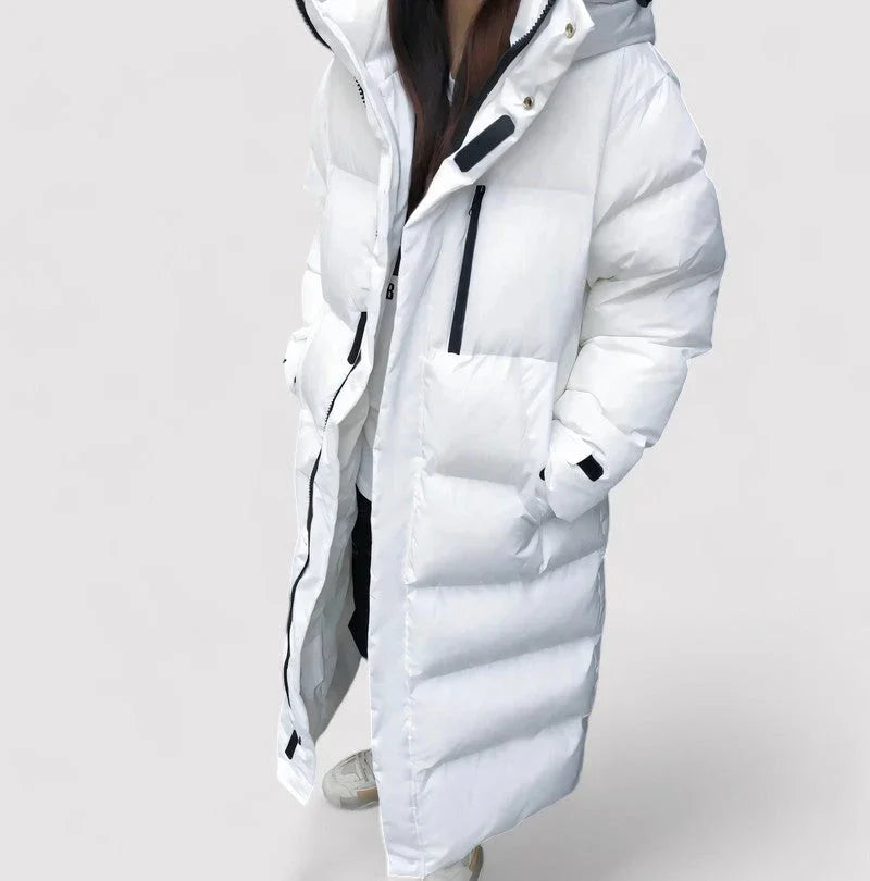 Dames Lange Pufferparka Waterdicht 4