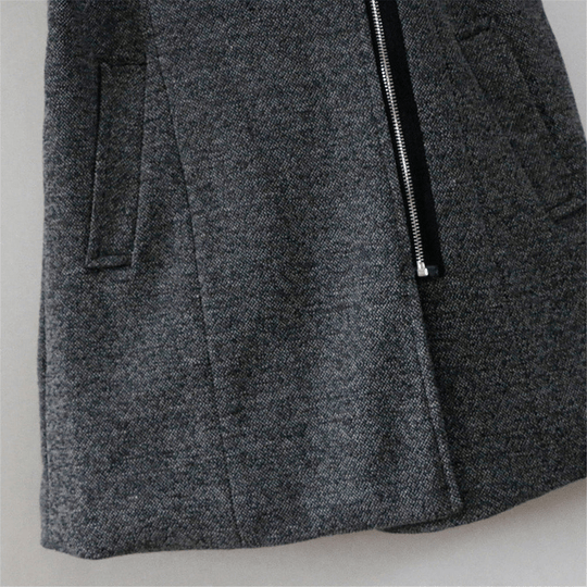 Dames Lange Winterjas Met Stijlvol Design 7