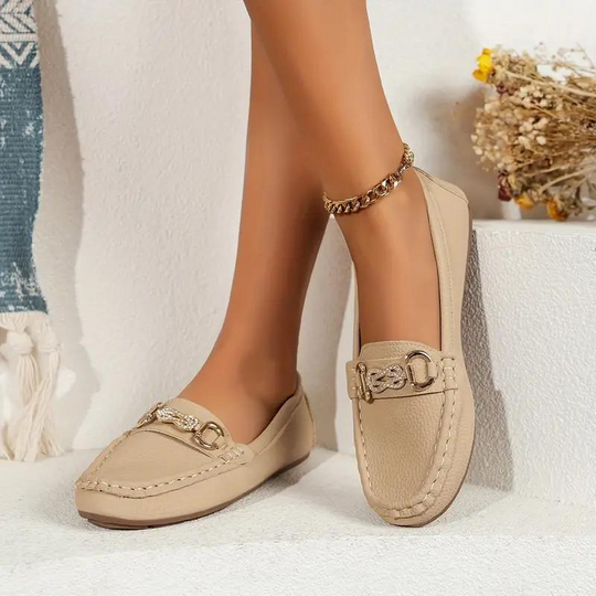 Dames Loafers Klassiek Leer Slip-On 2