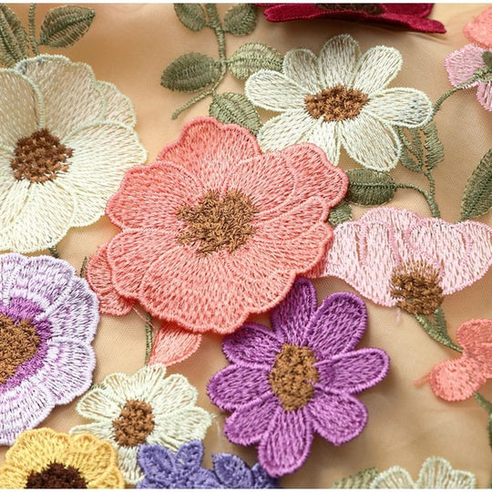 Dames Midi Jurk met Bloemenprint en Hoge Kraag 2