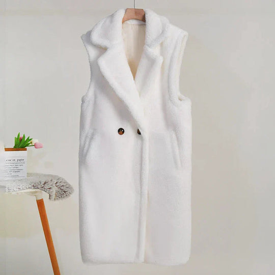 Dames Mouwloze Jas Oversized Pasvorm 3
