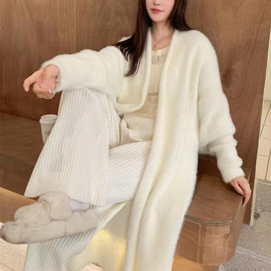 Dames Oversized Gebreide Cardigan met Open Voorzijde 2
