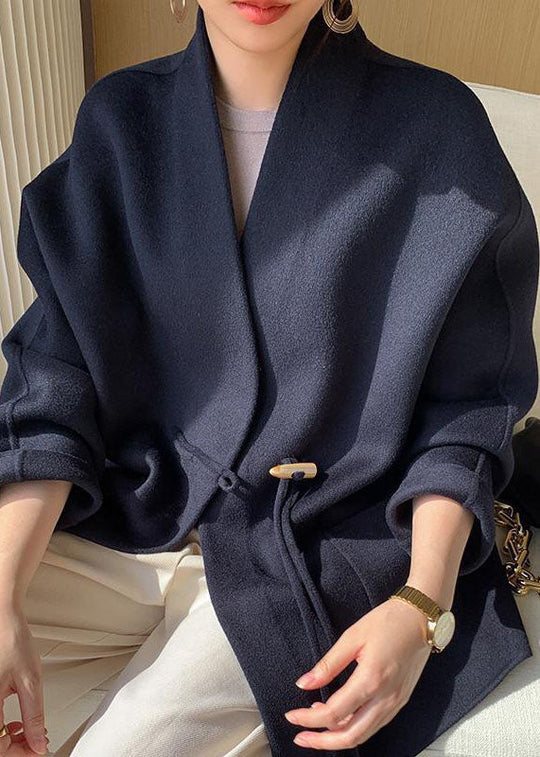 Dames Oversized Jas met Zak en Kwast 0