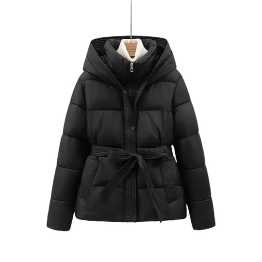Dames Parka Winterjas Met Riem 0