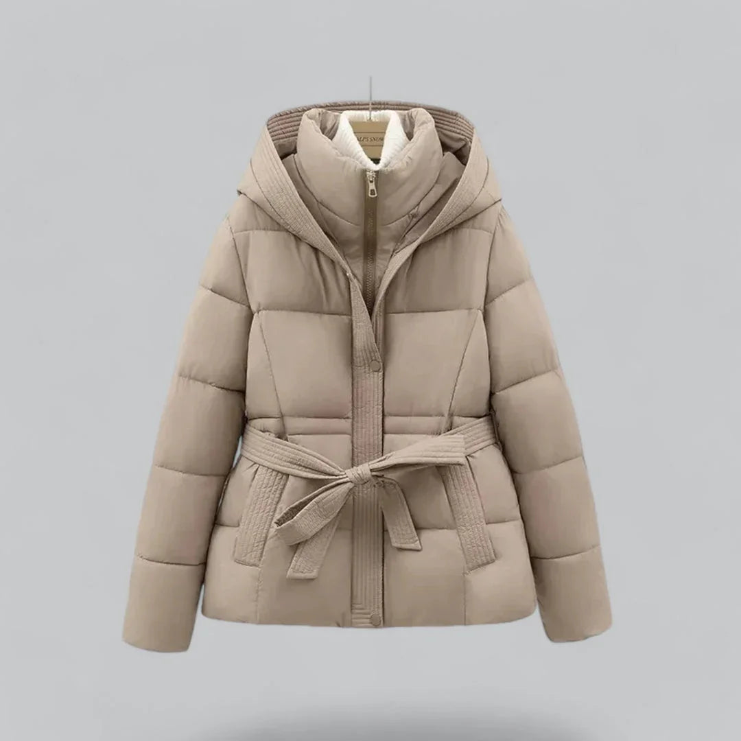 Dames Parka Winterjas Met Riem 2