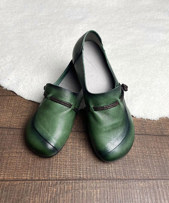 Dames Platte Schoenen Retro Stijl met Gesplitste Kruisband 0