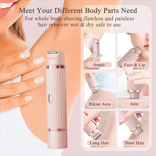 Dames Scheerapparaat Voor Dames Multifunctionele Trimmer IPX7 Waterdicht 1