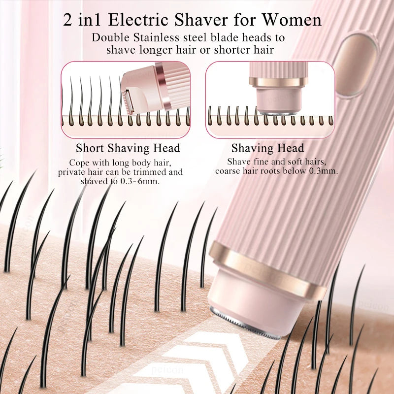 Dames Scheerapparaat Voor Dames Multifunctionele Trimmer IPX7 Waterdicht 2