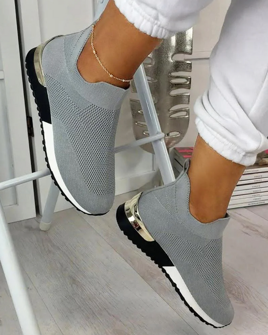 Dames Sneakers Slip-On Modern met Comfortabel Gebreid Ontwerp 4