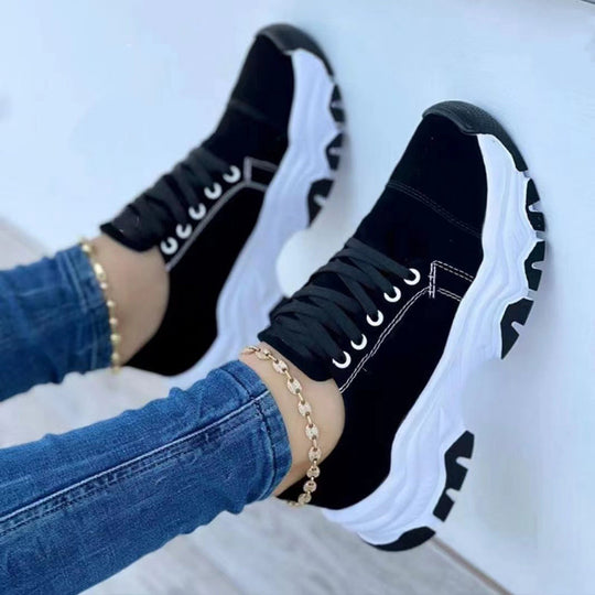 Dames Sportsneakers Orthopedisch Met Platform 4