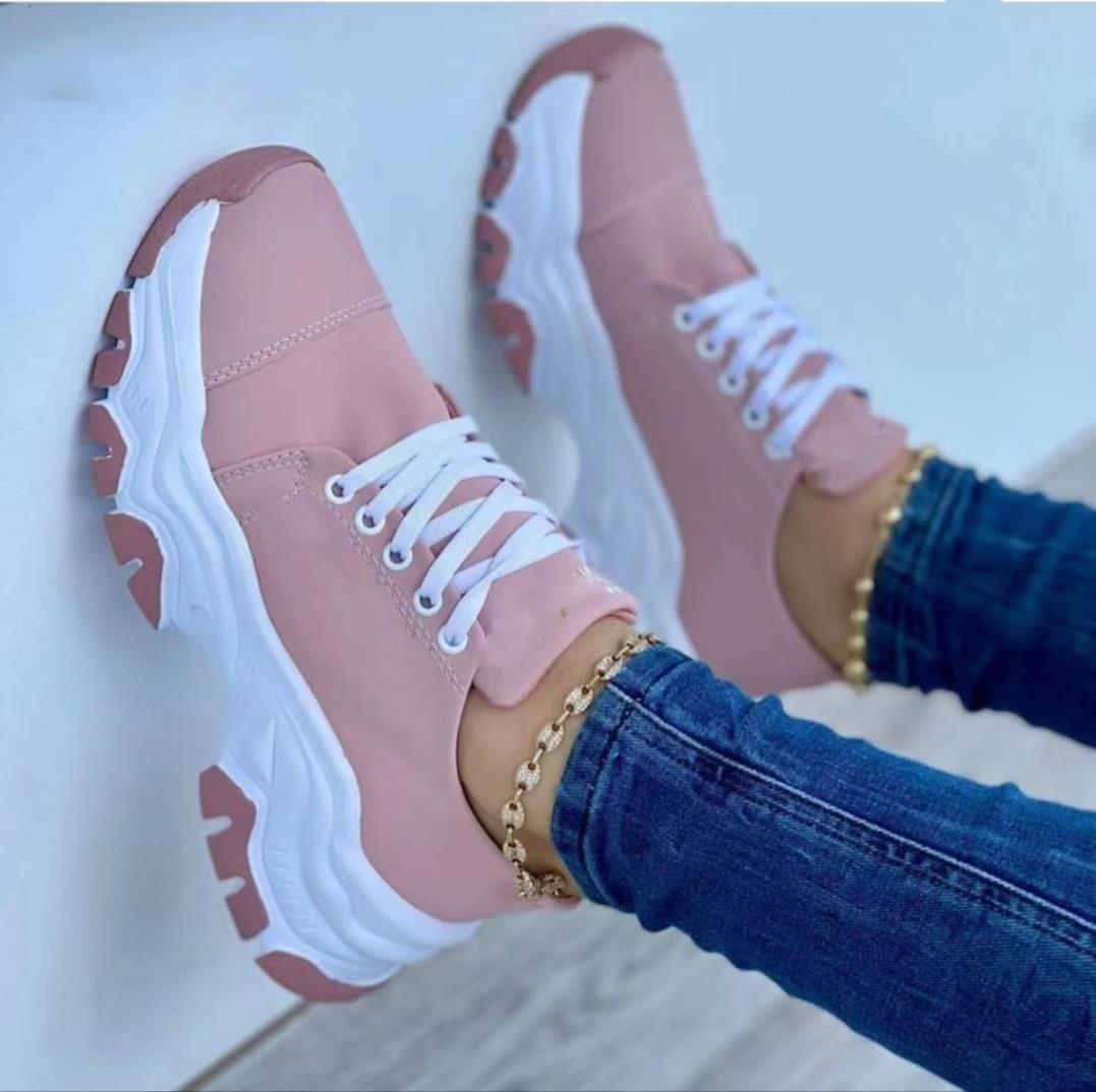 Dames Sportsneakers Orthopedisch Met Platform 9