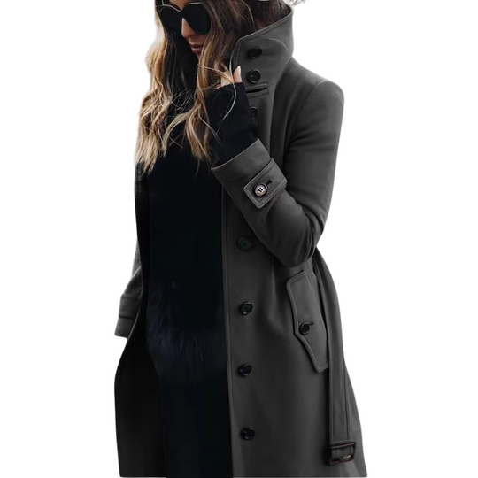 Dames Trenchcoat Oona - Stijlvolle Lange Jas 0
