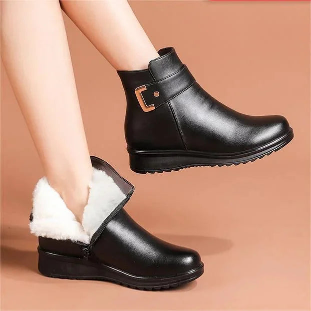 Dames Winterlaarzen met Ritssluiting en Warme Voering 3