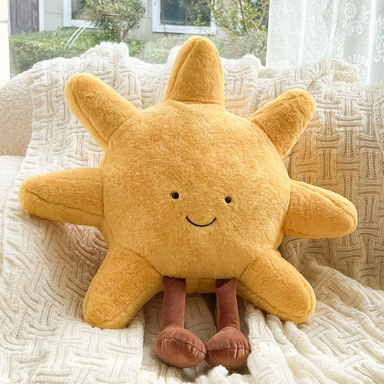Decoratief Pluche Kussen Zon en Maan 5