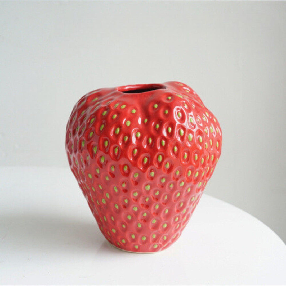 Decoratieve Aardbei Vaas Keramisch 12