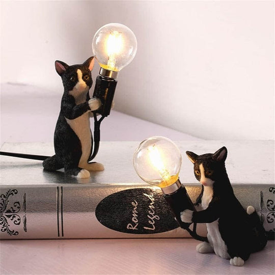Decoratieve Tafellamp Kattenbeeldje 2