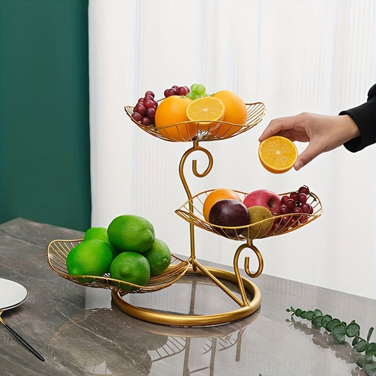 Dienbladstandaard met 3 Niveaus voor Snacks en Desserts 1