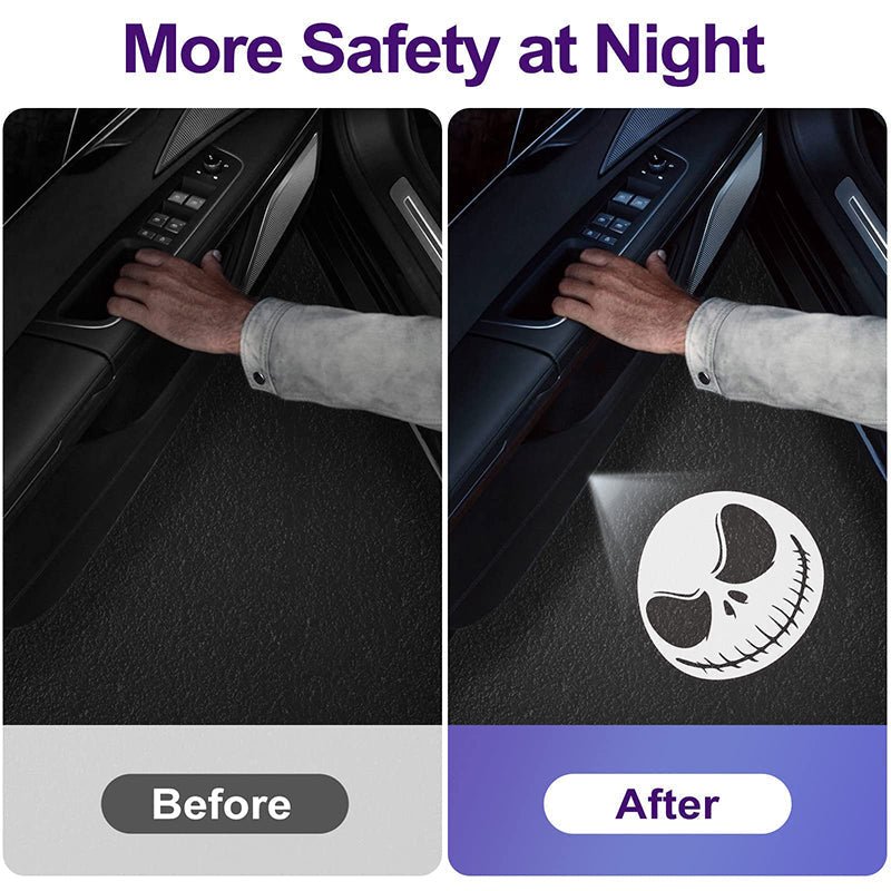 Draadloos Auto Deurlogo Projectorlicht met Automatische Activering 1