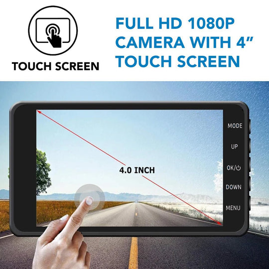 Draadloze Dashcam Auto Voor- en Achterzijde 1080P 3