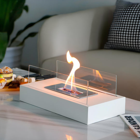 Draagbare Tafelhaard Bio Ethanol voor Binnen en Buiten - Modern Minimalistisch Design 3