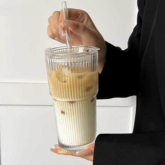 Geïsoleerde Koffiemok met Deksel en Rietje voor Koffie en Thee 4