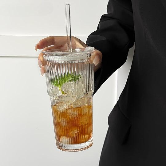 Geïsoleerde Koffiemok met Deksel en Rietje voor Koffie en Thee 5