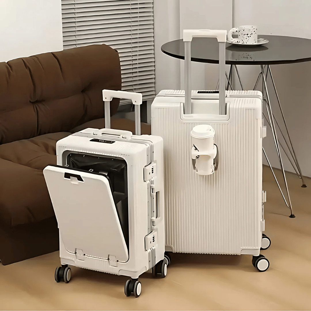 Handbagage Koffer Voor Zakenreizigers Met Aluminium Frame En USB Oplaadpoort 3