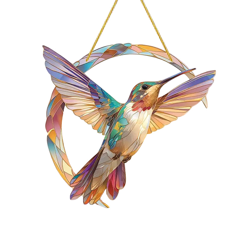 Hangende Raamdecoratie Kolibrie Prisma Lichtvanger 0
