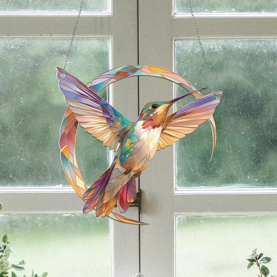 Hangende Raamdecoratie Kolibrie Prisma Lichtvanger 5