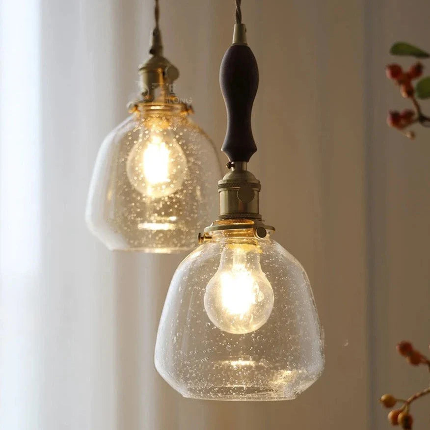 Hanglamp Vintage Stijl met Glazen Design 1