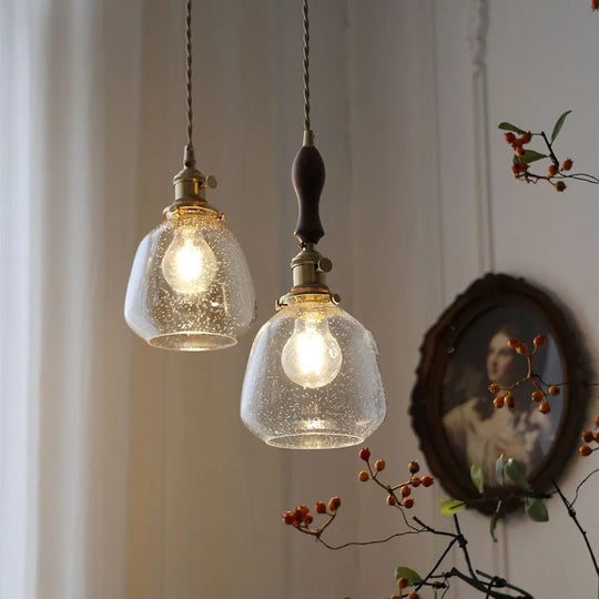 Hanglamp Vintage Stijl met Glazen Design 4