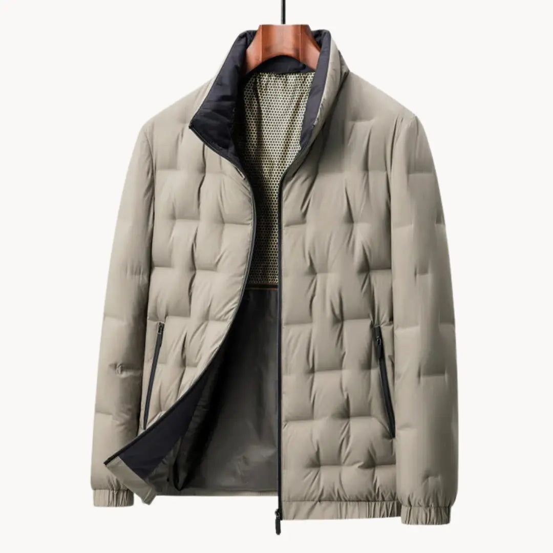 Heren All-Weather Jacket Met Minimalistisch Ontwerp 0
