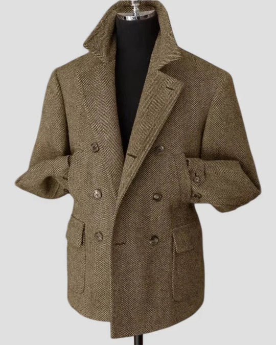 Heren Blazer Met Dubbele Rij Knopen Voor Zakelijke En Casual Gelegenheden 2