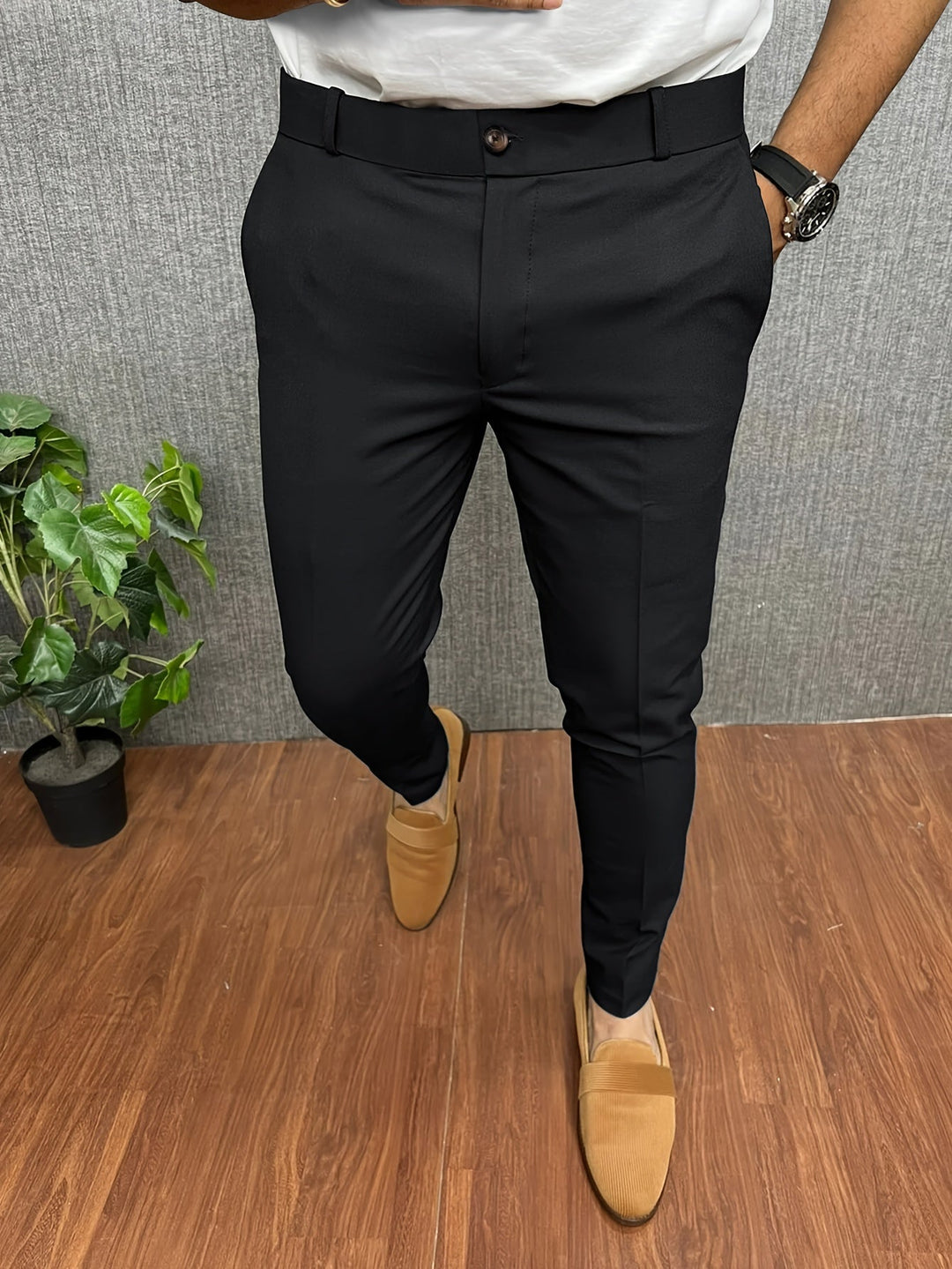 Heren Broeken Stretch Casual Stijl met Praktische Zakken 1