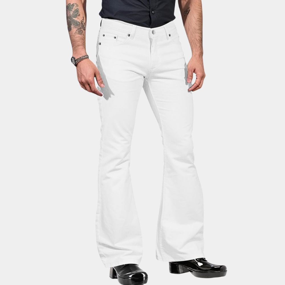 Heren Broeken Stretch Retro Flared Stijl 5