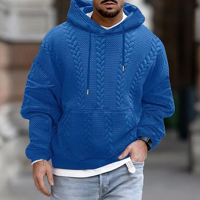 Heren Casual Hoodie met Kangoeroezak en Print 2